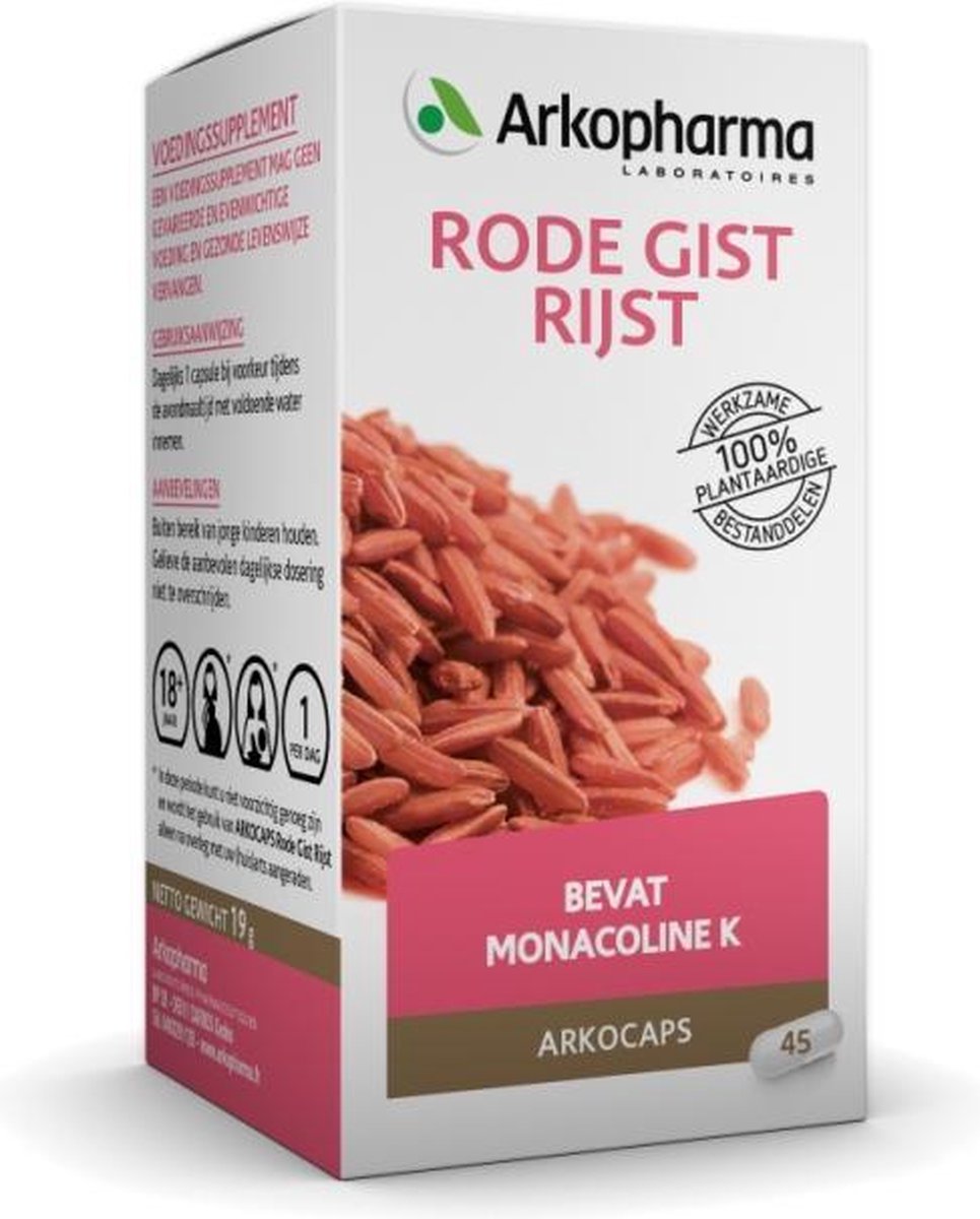 Arkocaps Rode Gist Rijst - 45 Capsules - Voedingssupplement