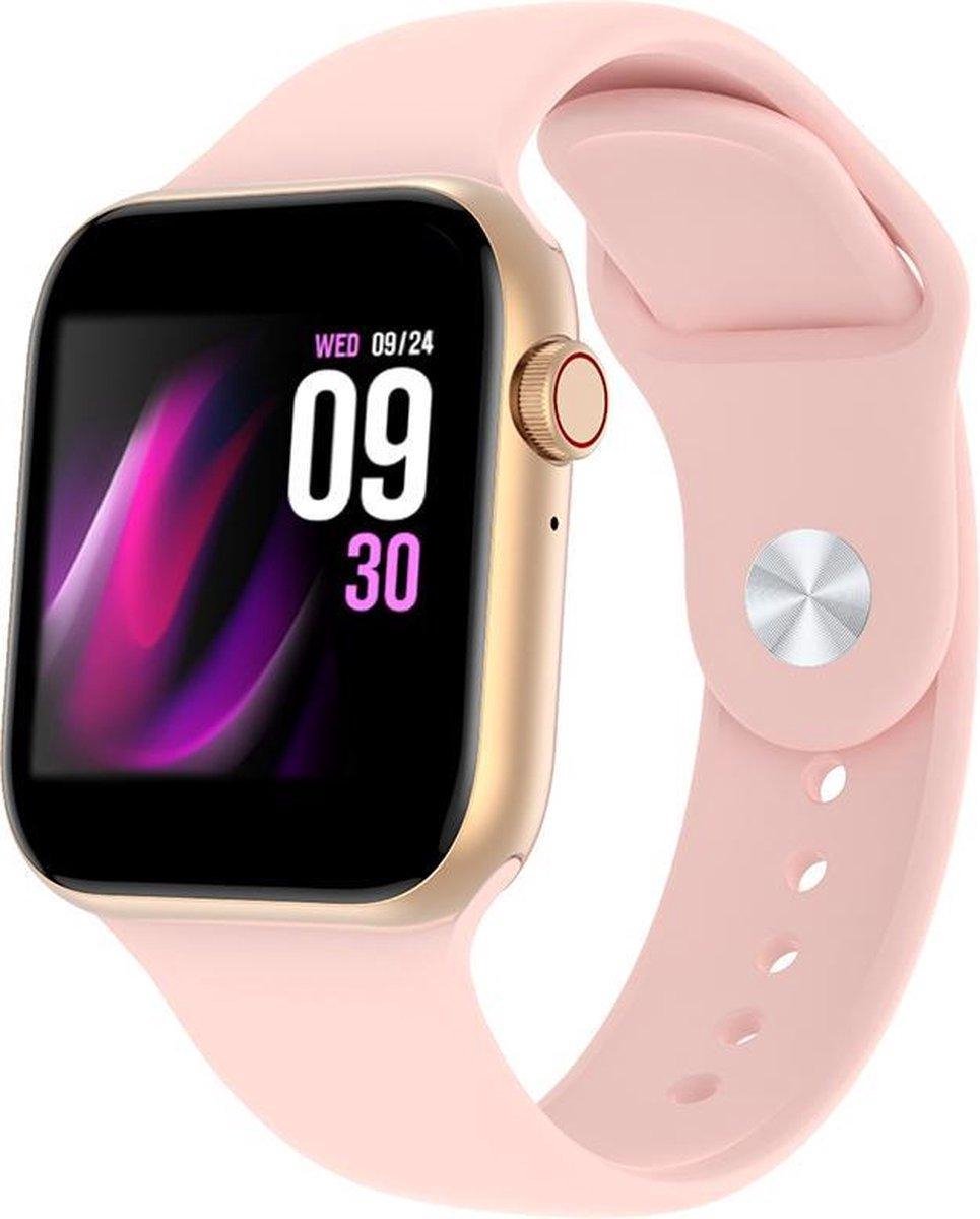 HiWatch 6 T500+ Multifunctioneel Stappenteller Activity tracker Smartwatch - Calorieën - Hartslagmeter - Temperatuurmeter - Sporthorloge voor Dames en Heren- Sociaal-media - Bellen - SMS - WhatsApp - Bluetooth -  Roze