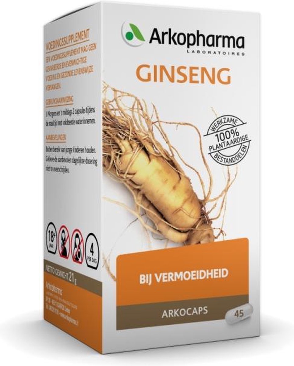 Arkocaps Ginseng - 45 Capsules - Voedingssupplement