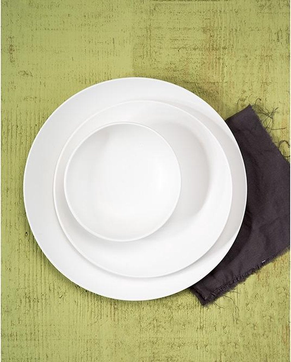 Mat White Diep Bord D22cm