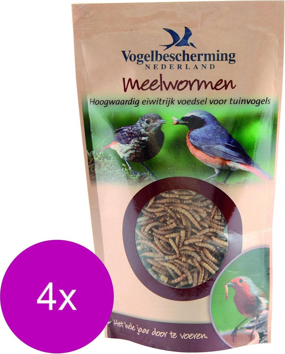 Wildbird Meelwormen - Voer - 4 x Meelwormen
