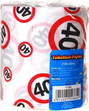 Toiletpapier voor een 40 jarige