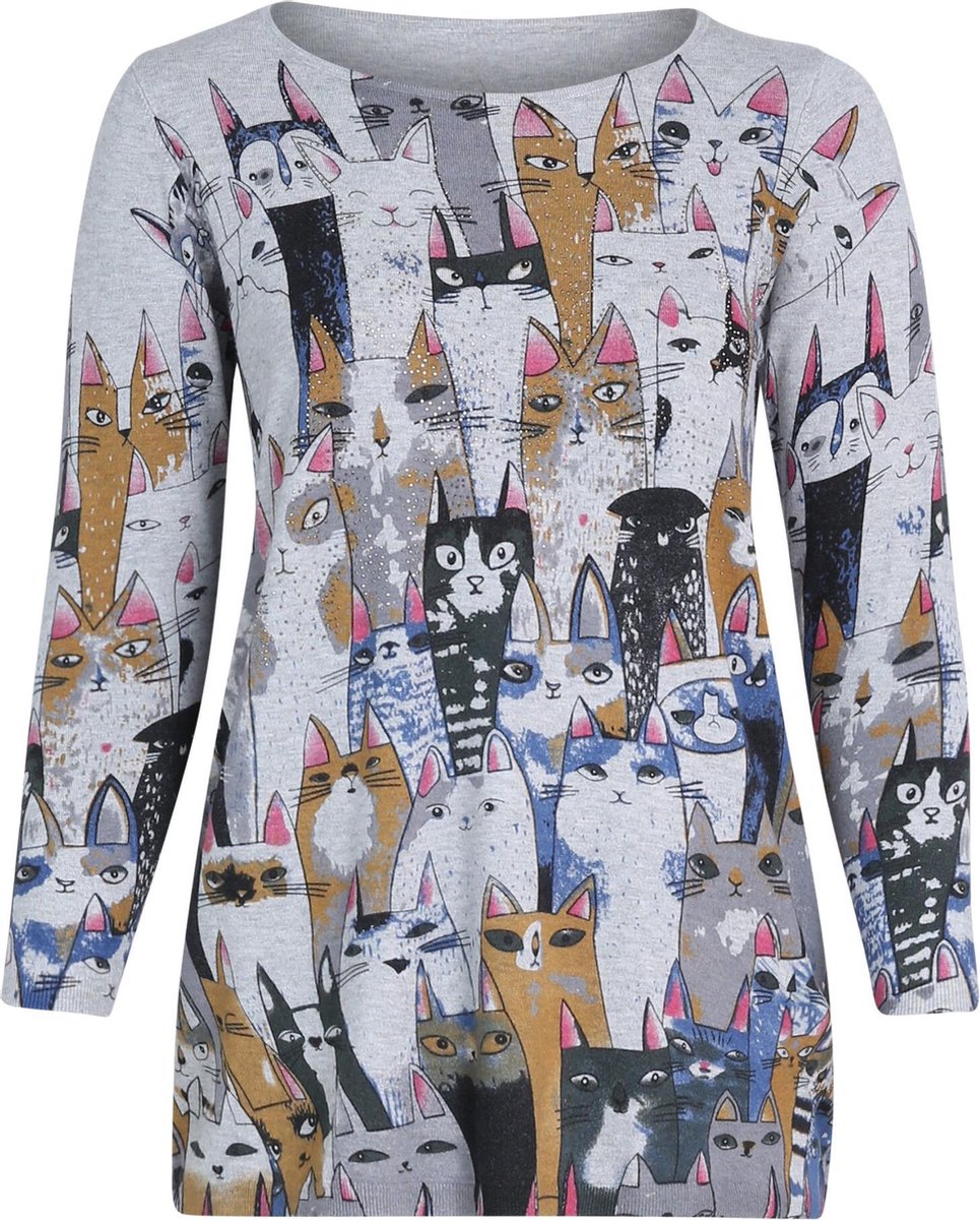 Tuniektrui met kattenprint
