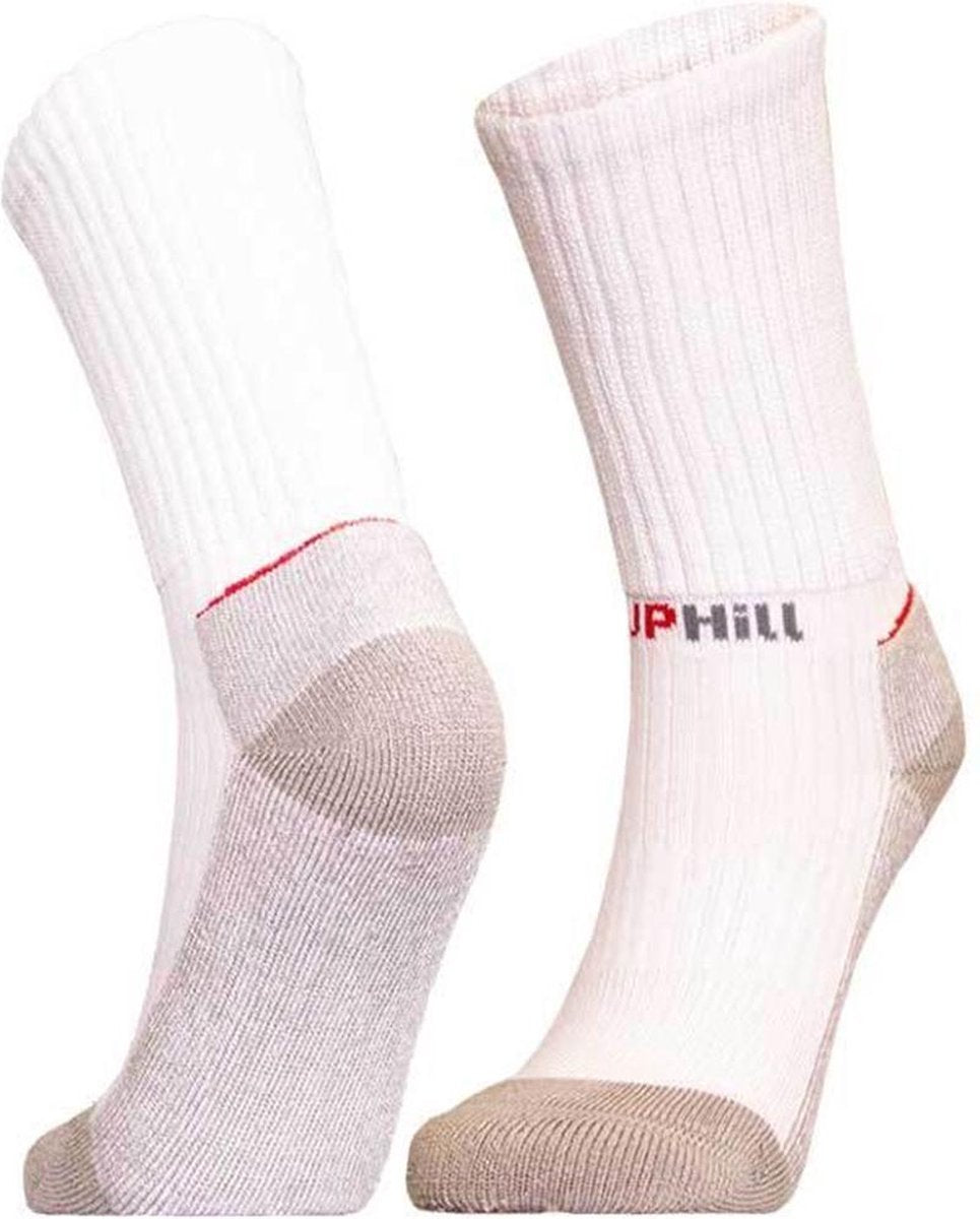 2-Pack UphillSport Comfortabele Hiking Sokken met Bamboe 8387.100 - Wit - Unisex - Maat 39-42