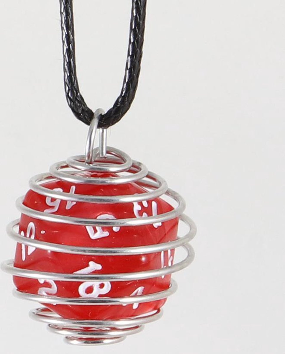 D&D Dungeons dragons ketting necklace Rood Red