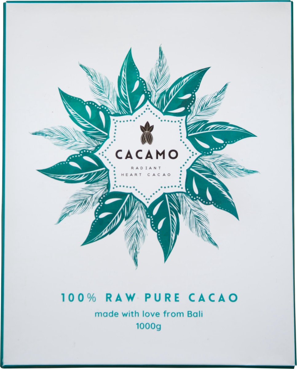 Cacamo - 100% pure raw cacao - 1000 gram cacao pasta - Ceremonial Cacao