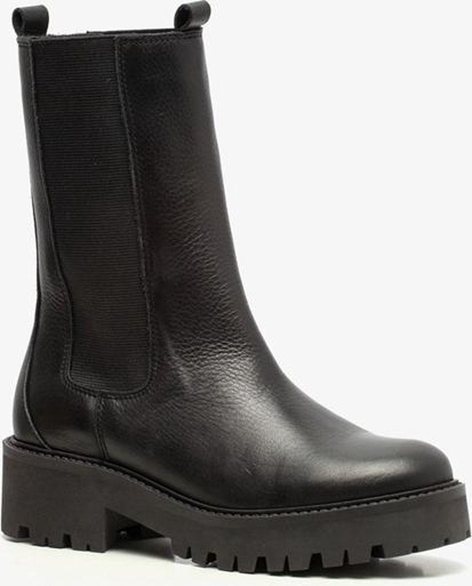 TwoDay dames hoge chelsea boots - Zwart - Maat 36