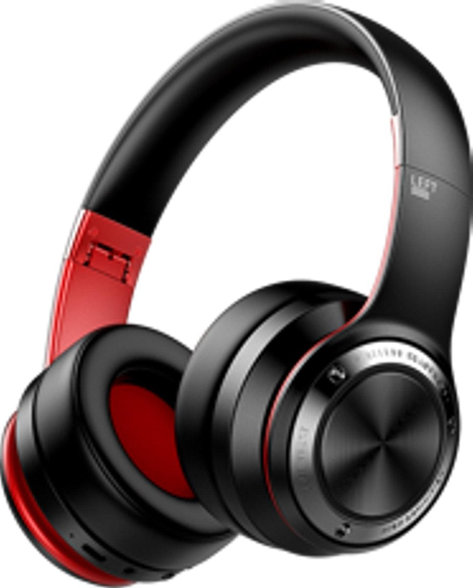 Koptelefoon voor kinderen en tieners | B21 | draadloos | bluetooth | touch | zwart-rood