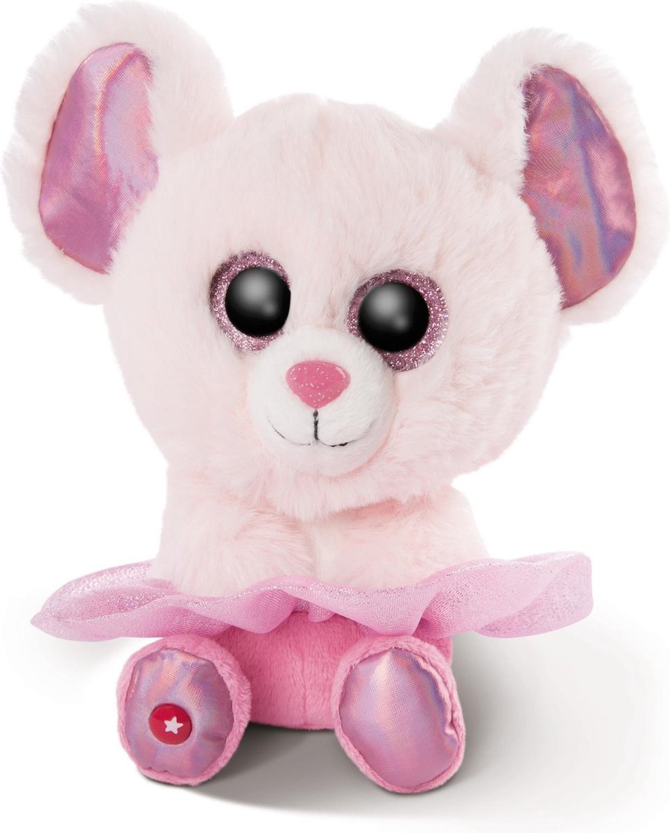 Nici Knuffel Glubschis Muis Junior 25 Cm Pluche Roze