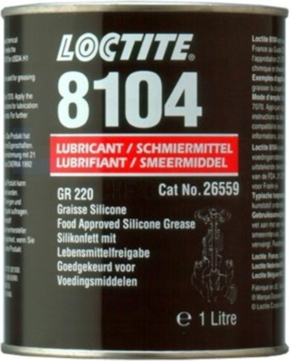 Loctite LB 8104 Siliconenvet - 1 liter - Kleurloos