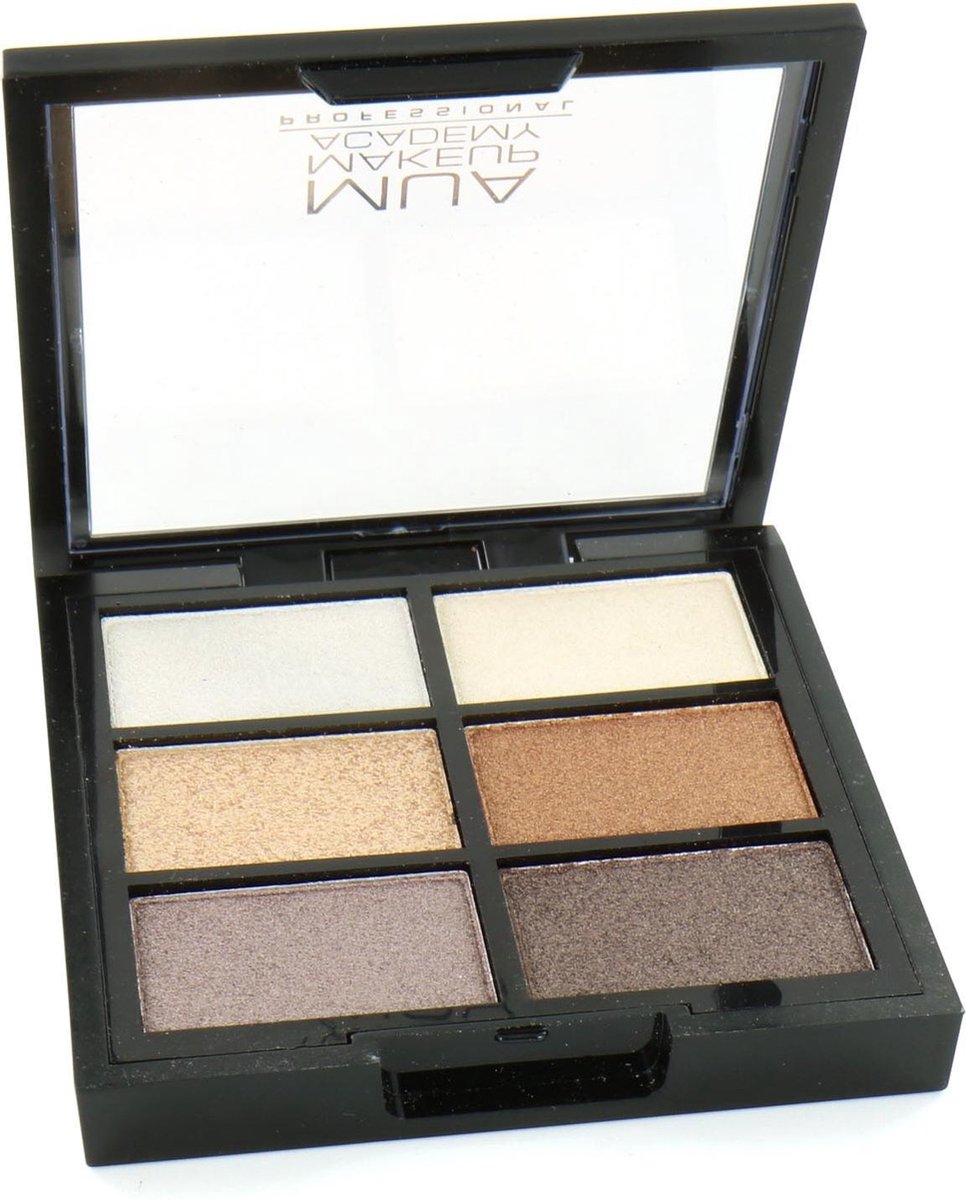 MUA 6 Shade Glamour Oogschaduw Palette - Golds
