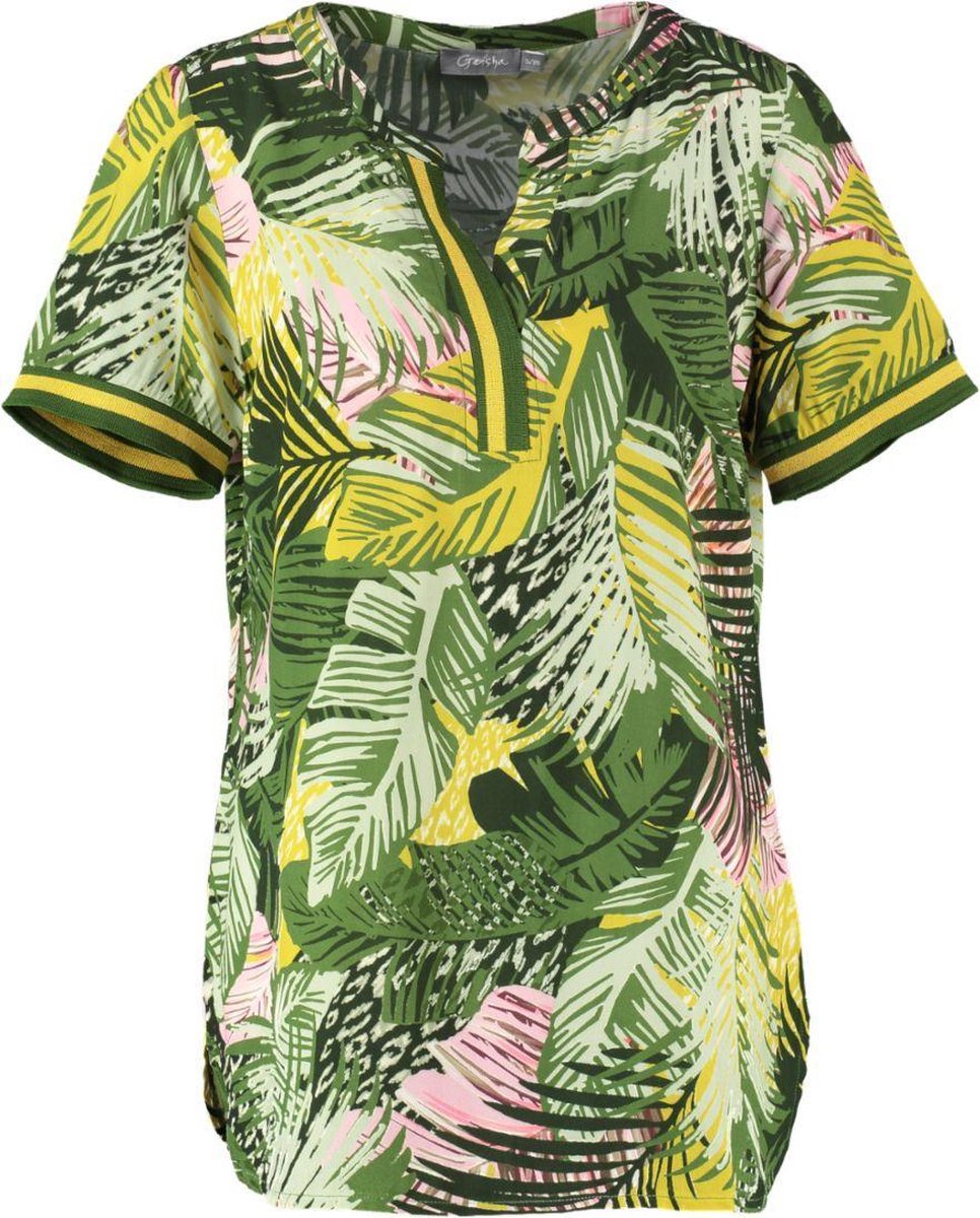 Geisha viscose blouse shirt - Maat XXL