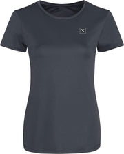 LXURY Dames Smooth Sportshirt maat XS - Trainingshirt - Grijs