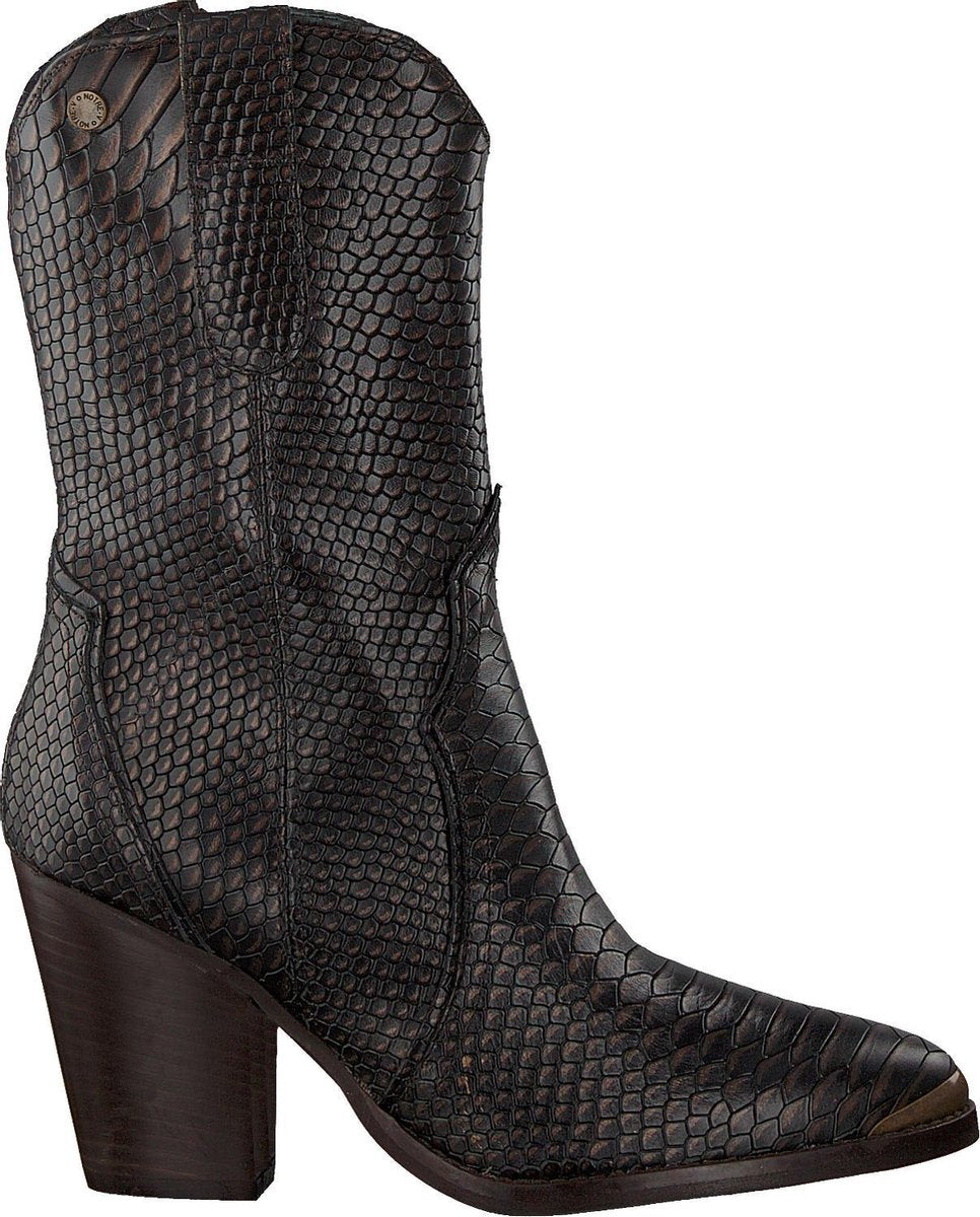 Notre-V 01-423 Enkellaarsjes - Enkelboots - Dames - Bruin - Maat 39