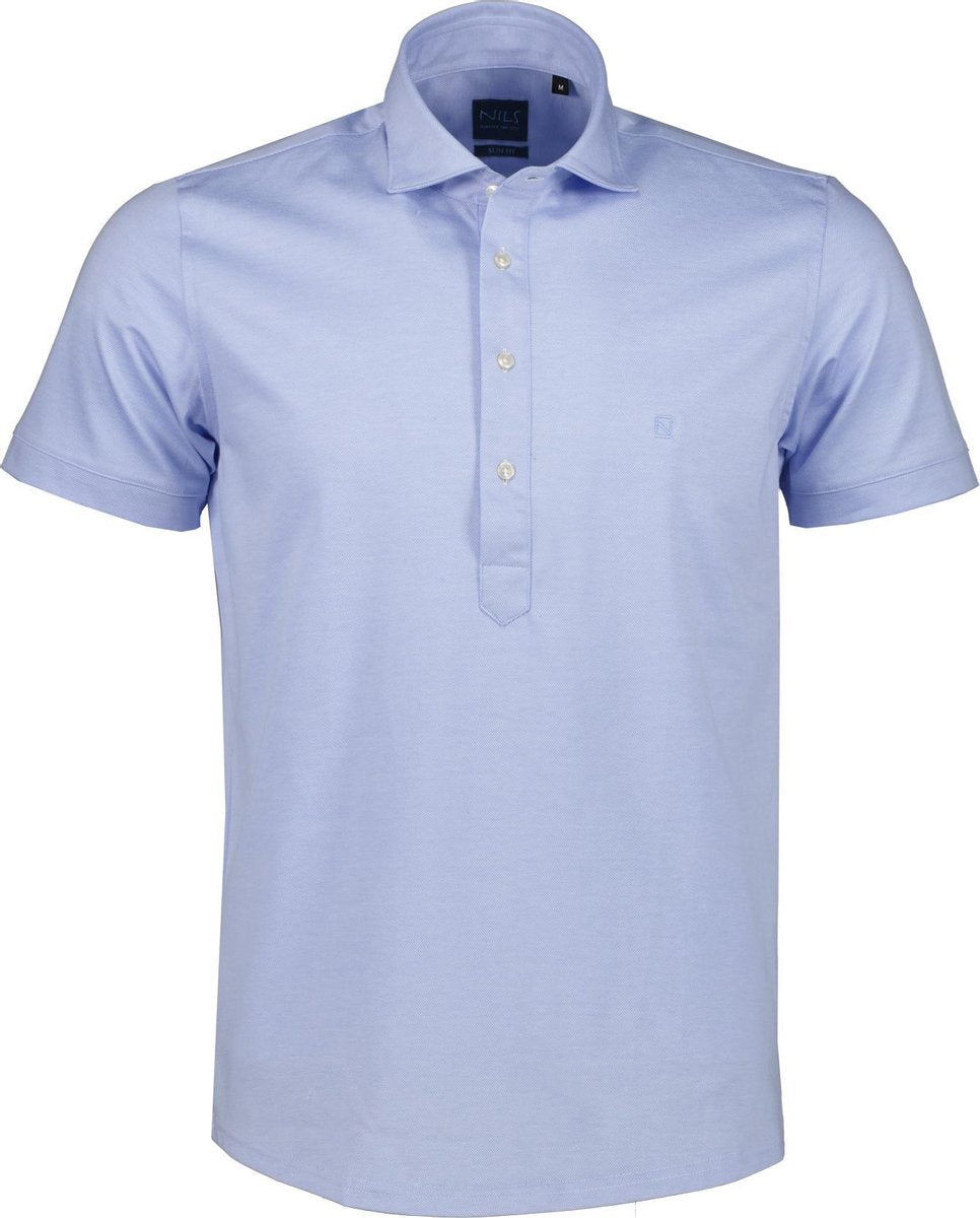 Nils Polo - Slim Fit - Lichtblauw - 3XL Grote Maten
