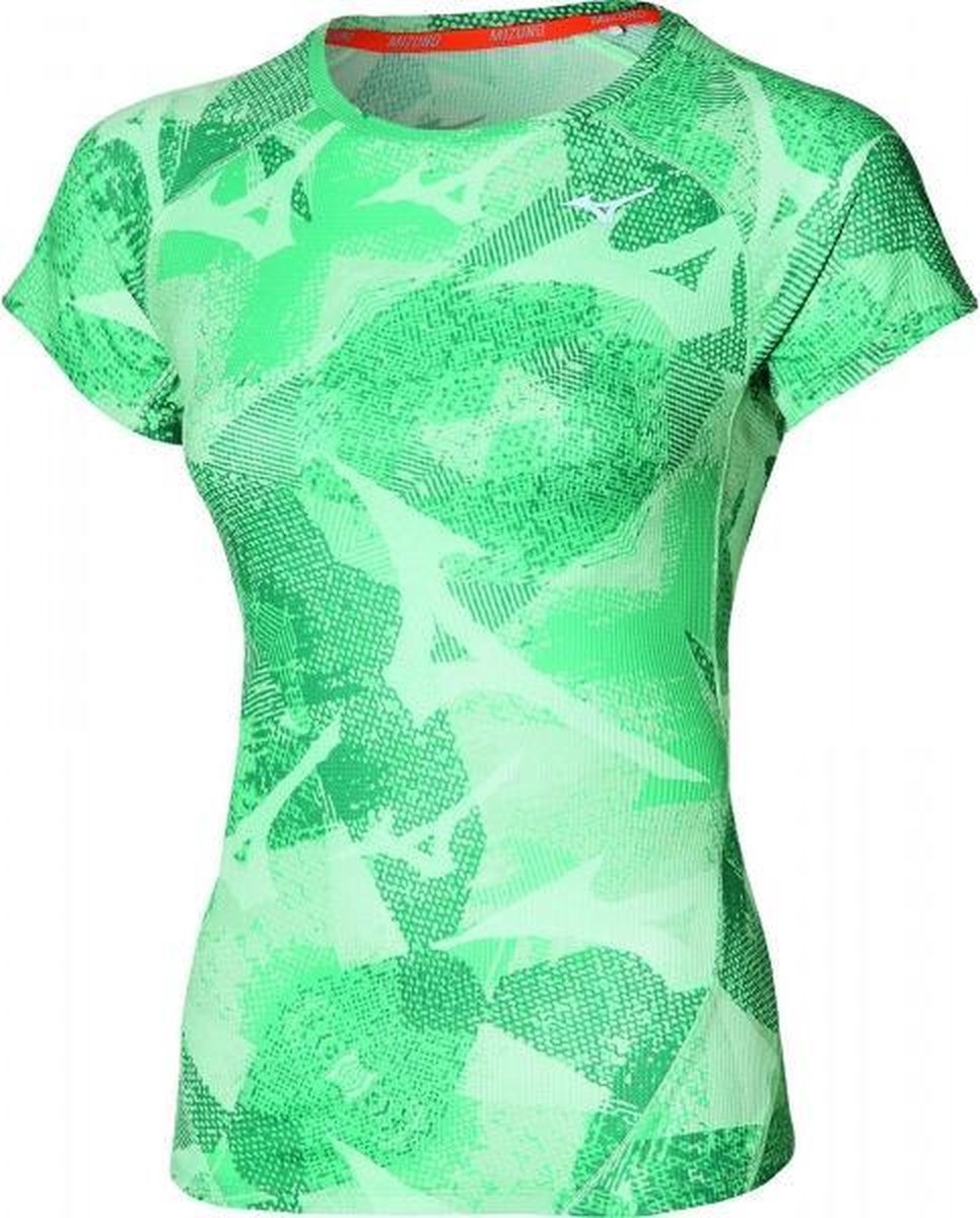 Mizuno Aero Shirt Dames - grijs - maat XS