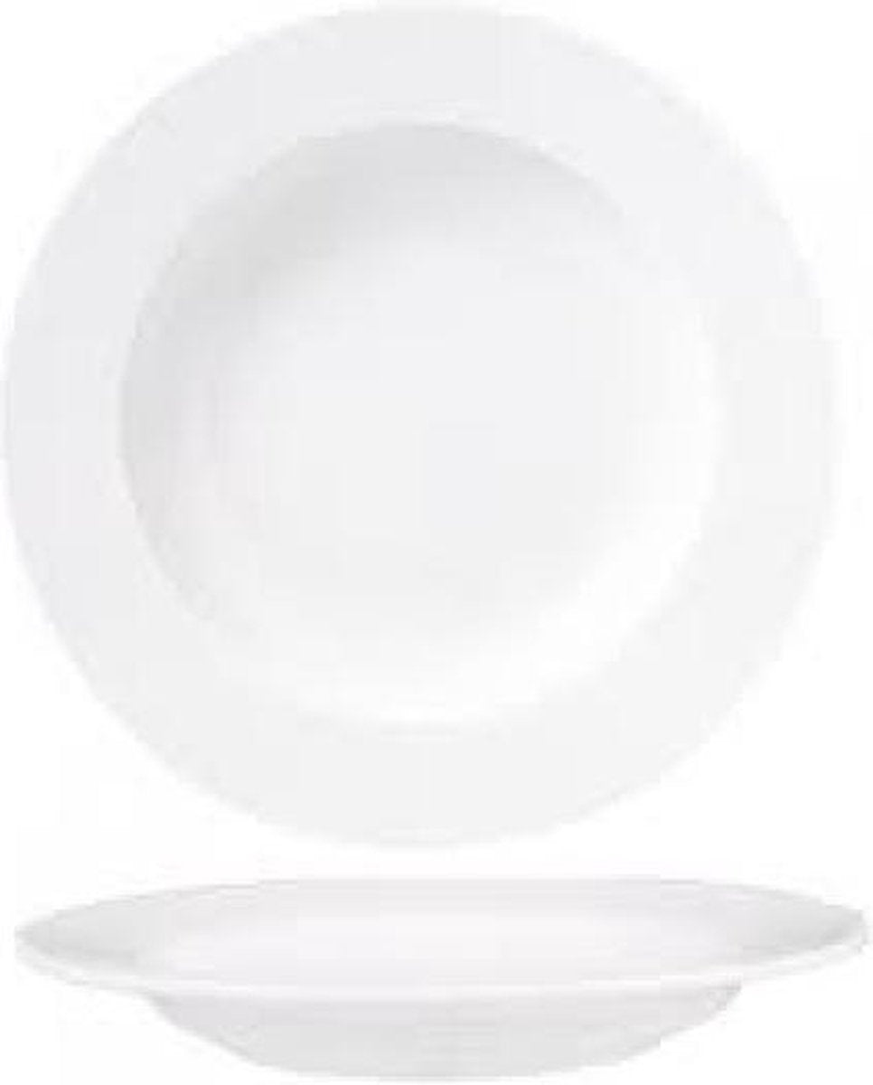 Gural Delta Set 6 Diep bord 23 cm Wit Porselein 613674