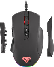 Genesis Xenon 770 RGB – FPS en MMO Gaming Muis – Aanpasbaar – Tot 14 Programmeerbare Knoppen – 10200 DPI