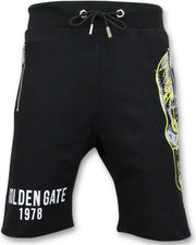 ENOS Jogging Korte Broek Heren - Doodskop -F-5357 - Zwart - Maten: L