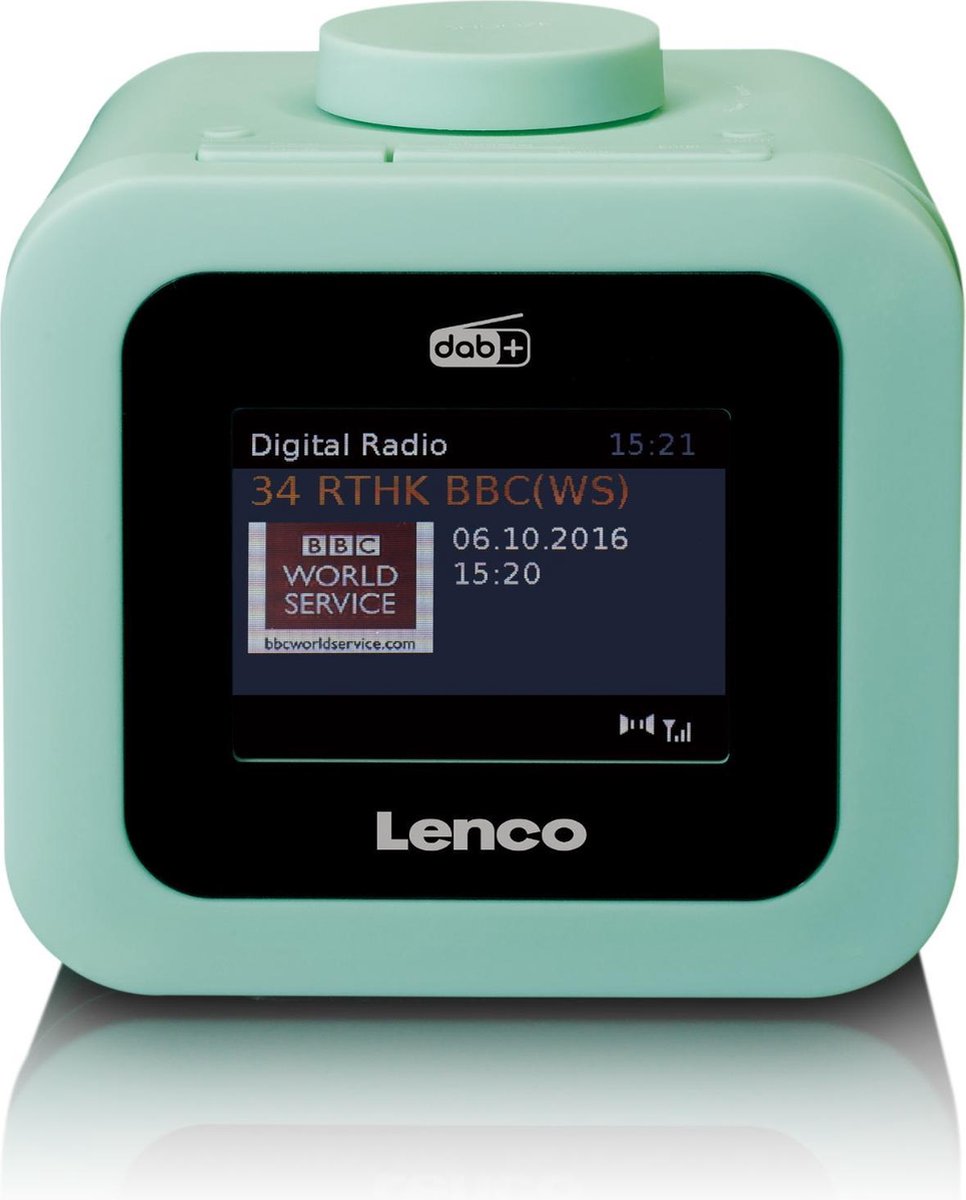 Lenco CR-620 - Wekkerradio met DAB+ en AUX-uitgang - Groen