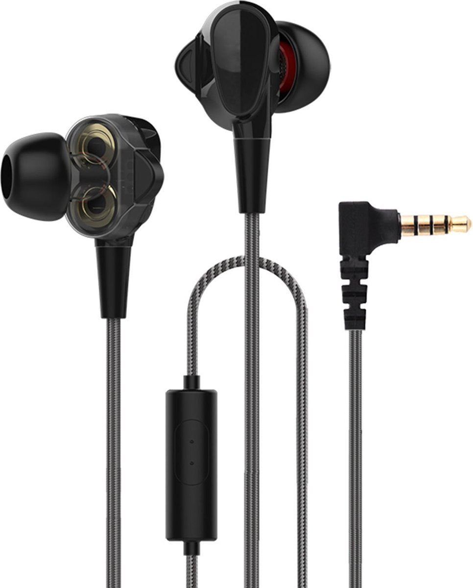 In-Ear Oordopjes met 3.5mm Jack - Premium Oortjes voor Samsung Galaxy / Apple iPhone / Huawei