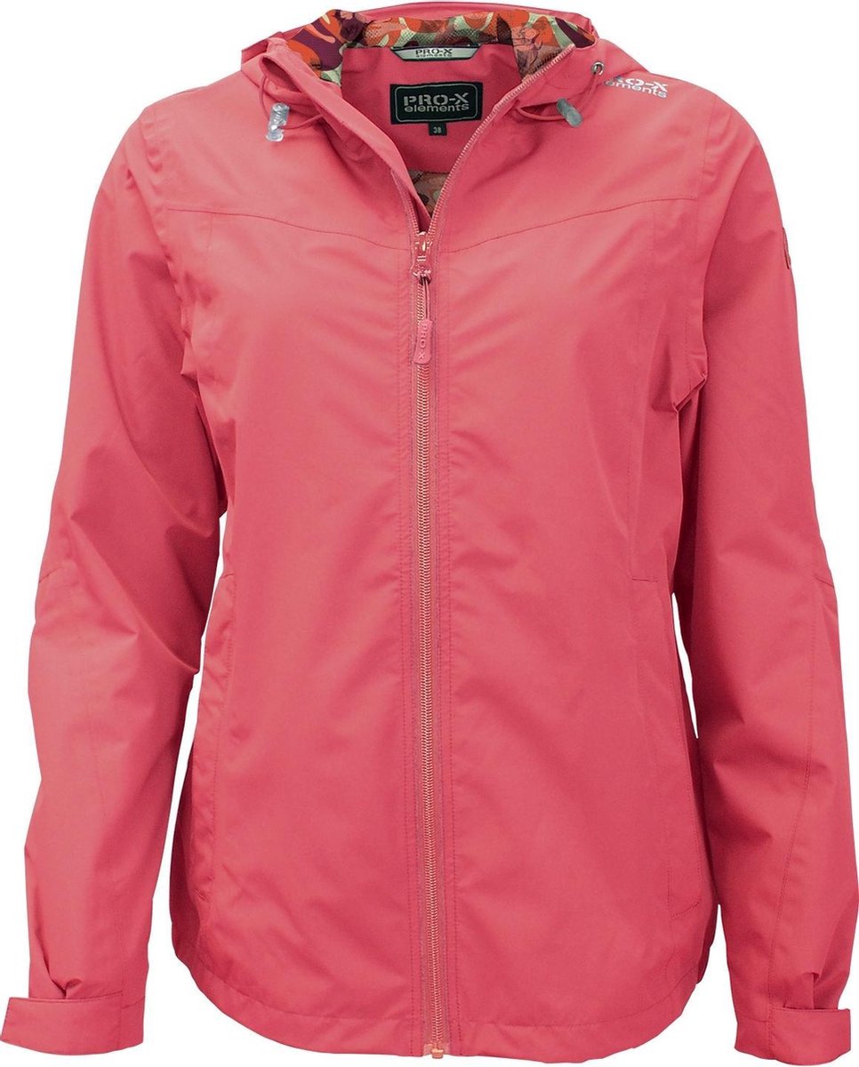 Pro-x Elements Outdoorjas Ava Dames Polyester Zalmroze Mt 38