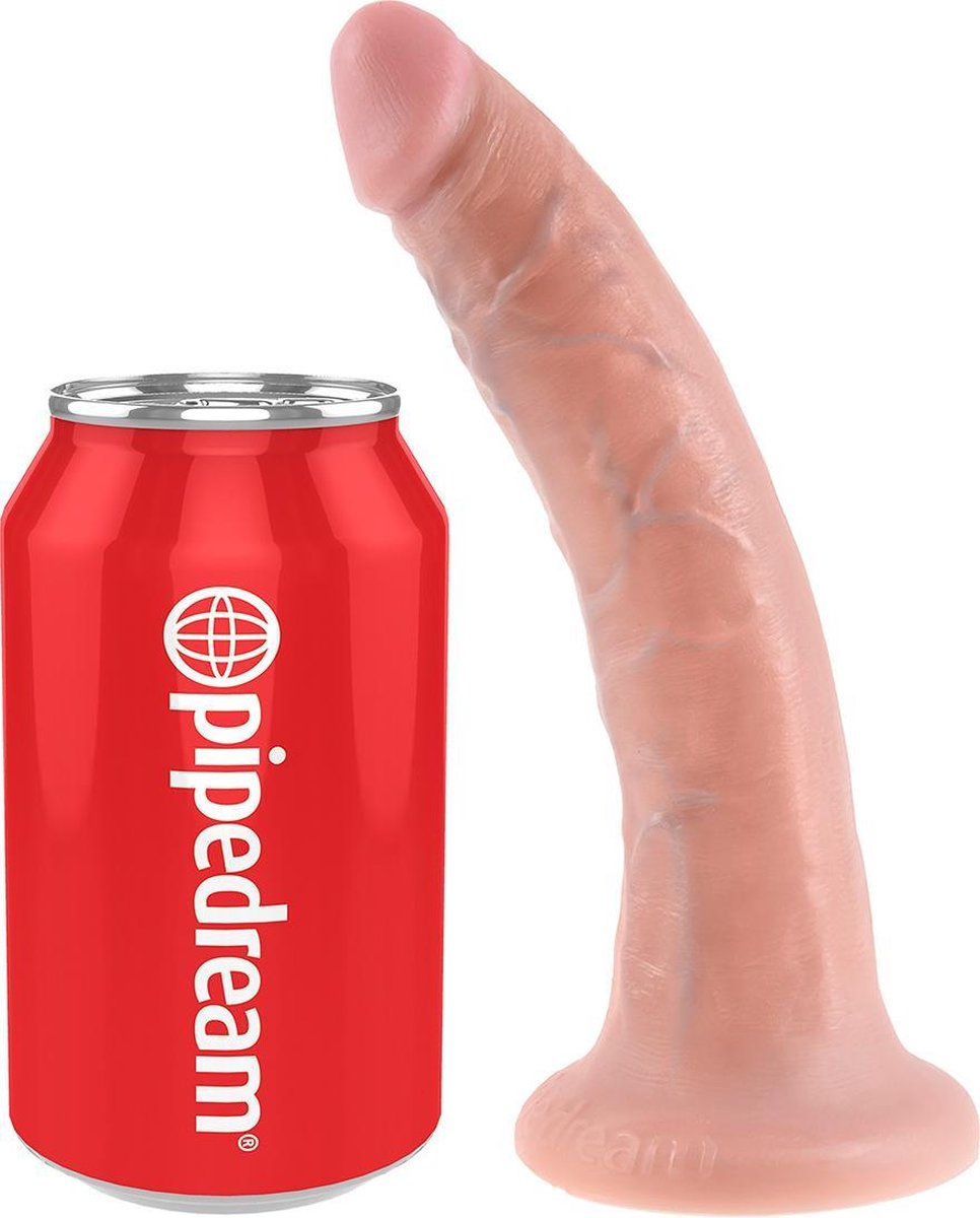 King Cock realistische dildo 18 cm - beige