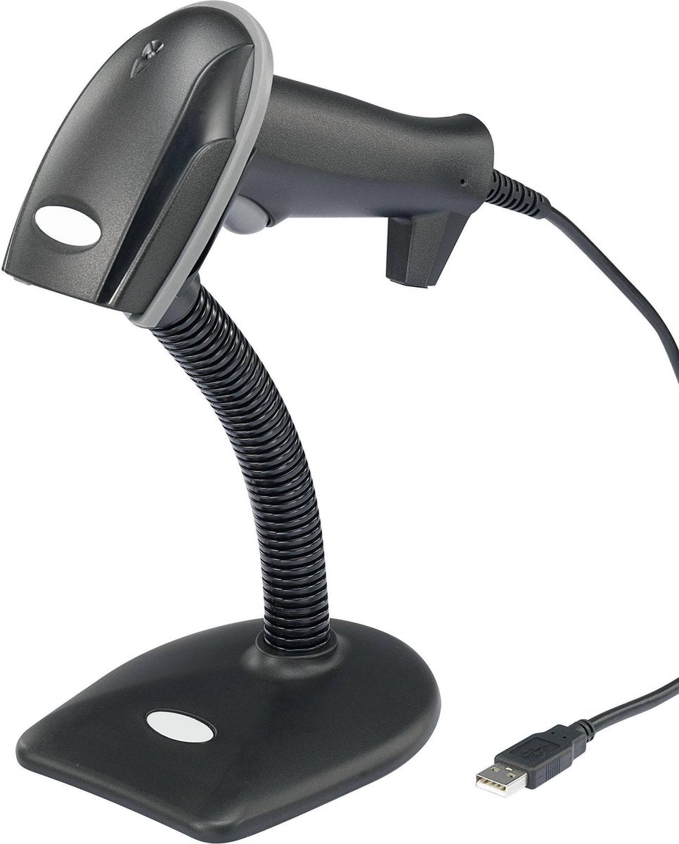 Renkforce LS6300E USB-Kit Barcodescanner Kabel 1D Laser Zwart Handmatig USB