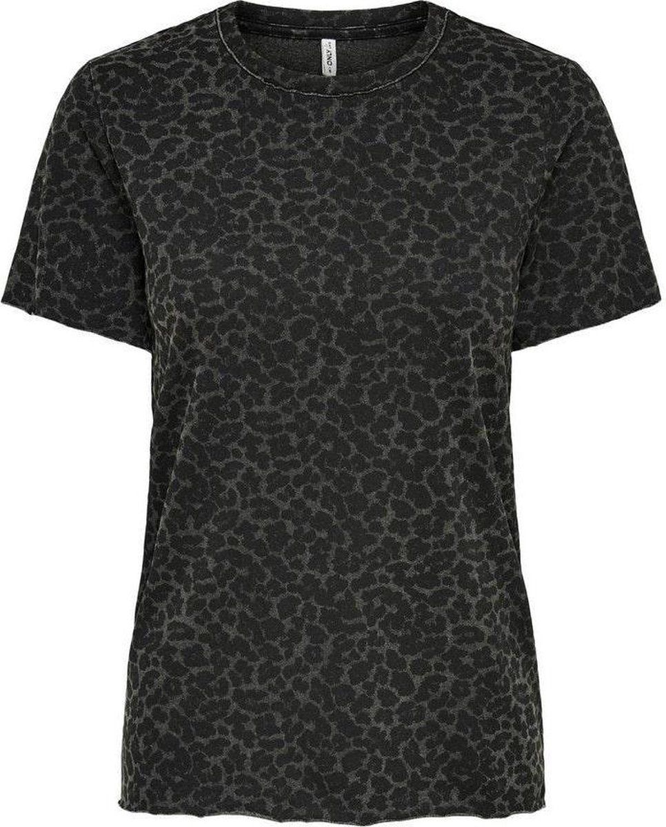 Onlgina Life Reg S/s Box Top Jrs 15225857 Black/leo