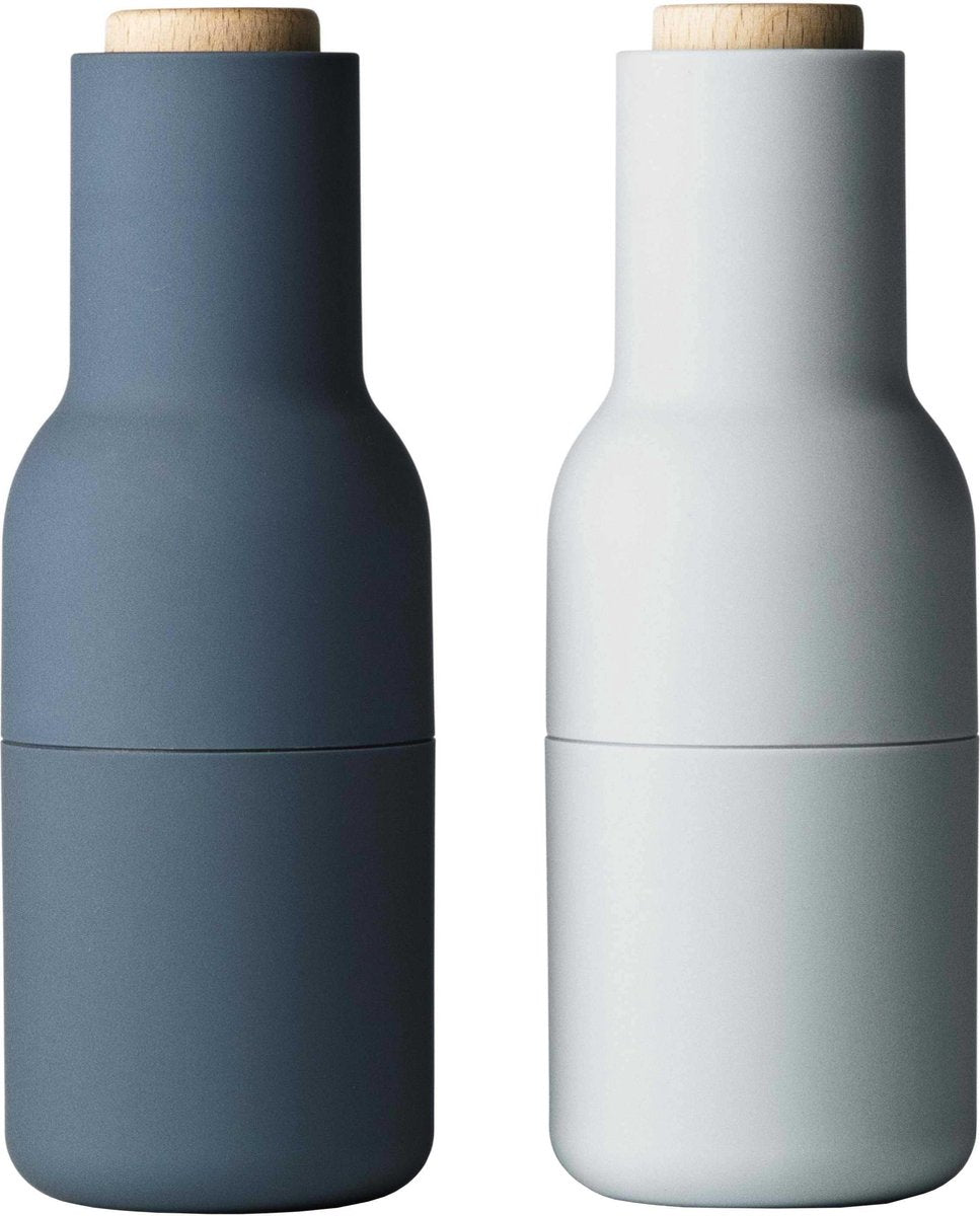 Menu - Bottle grinder - Peper-en Zoutmolen - Blues - Beuk - Set van 2