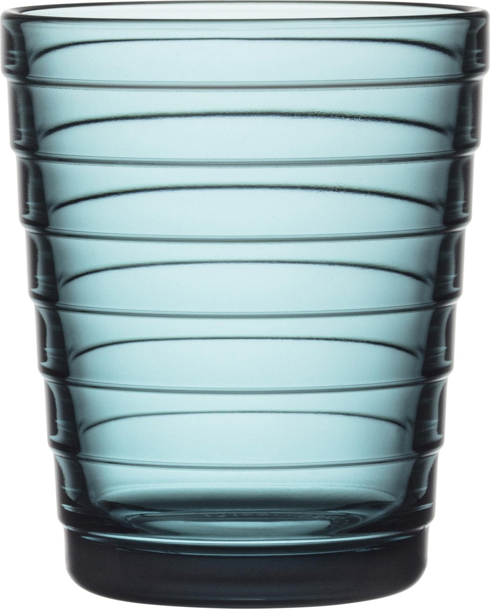 Iittala Aino Aalto Glas - 22cl - Zeeblauw - 2 stuks