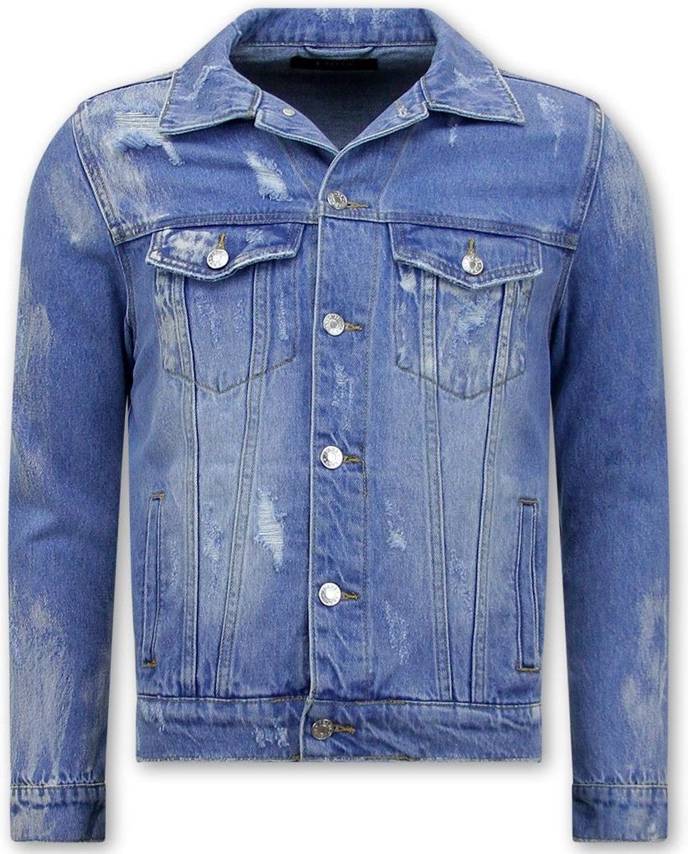 Enos Denim Spijkerjas Heren - RJ9028 - Blauw - Maat: XL