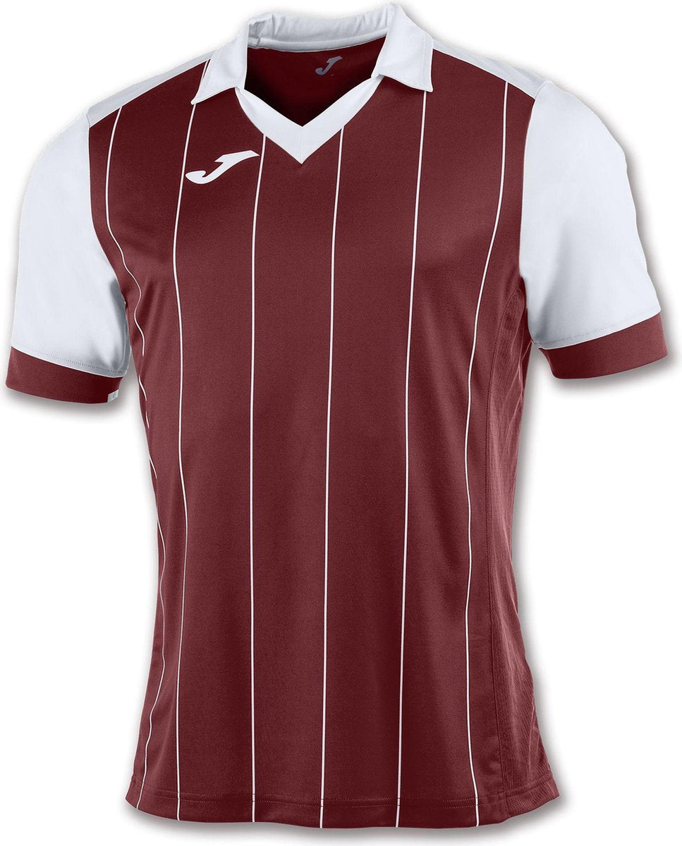 Joma Grada Shirt Korte Mouw - Bordeaux / Wit | Maat: L