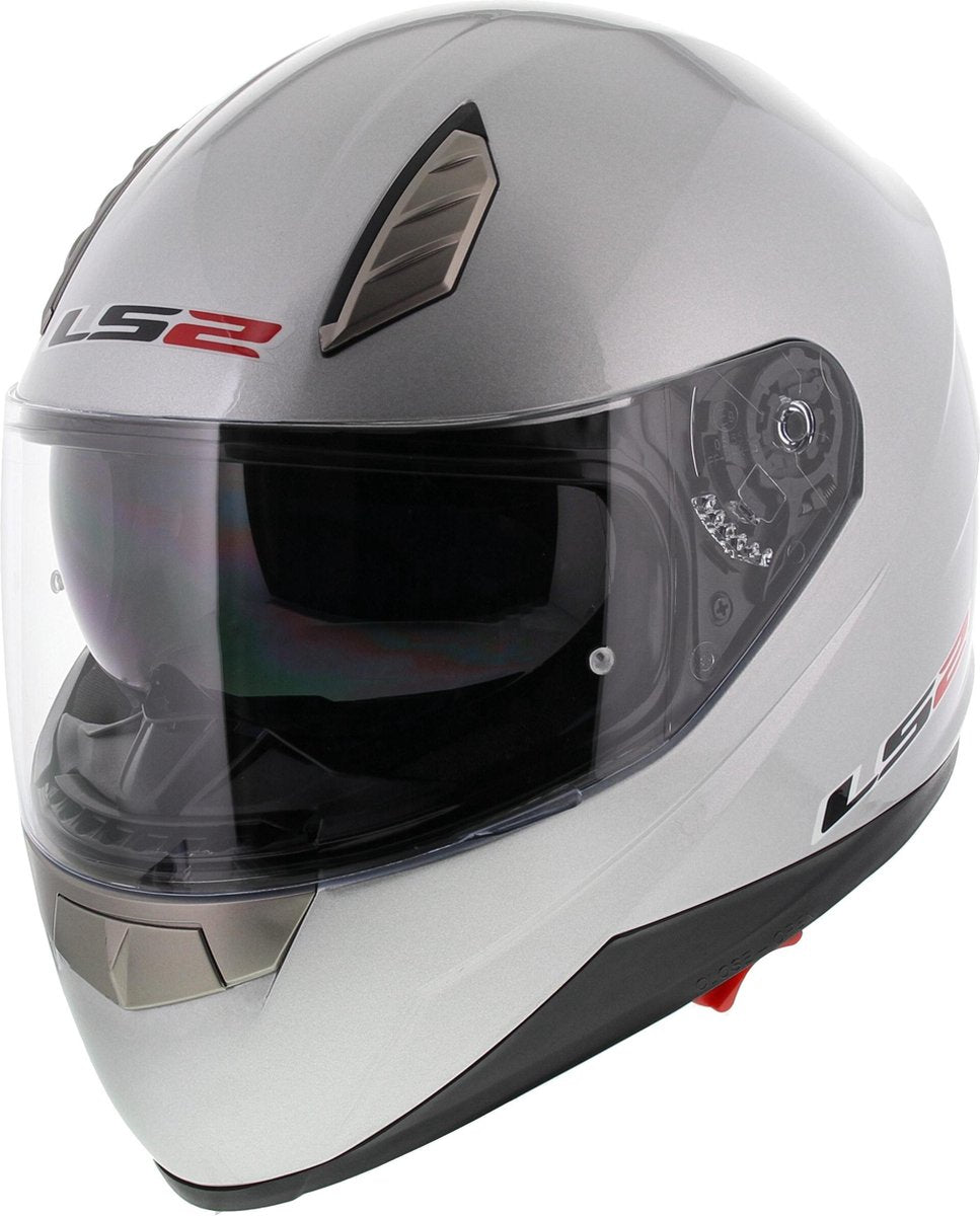 LS2 FF384 Blade Integraalhelm - Motorhelm - Glans Zilver - Maat S