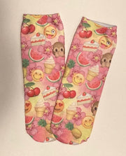 Vrolijke Smiley enkelsokken - Unisex - Maat 36-41
