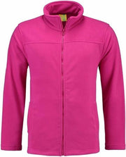 Fuchsia fleece vest met rits voor dames L (40)