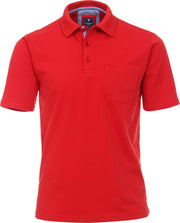 Redmond regular fit poloshirt - rood -  Maat: 6XL