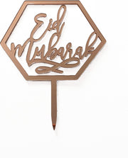 Ramadan decoratie: Taartprikker prisma rosegold