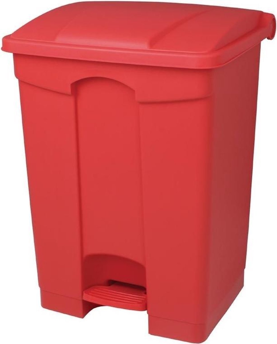 Jantex afvalemmer rood 45ltr