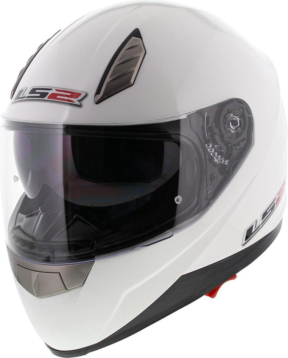 LS2 FF384 Blade Integraalhelm - Motorhelm - Glans Wit - Maat XS
