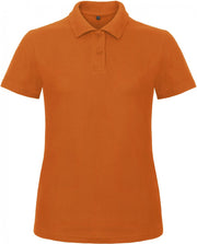 B&C Dames Oranje Polo REGULAR FIT Maat M 100 % Katoen