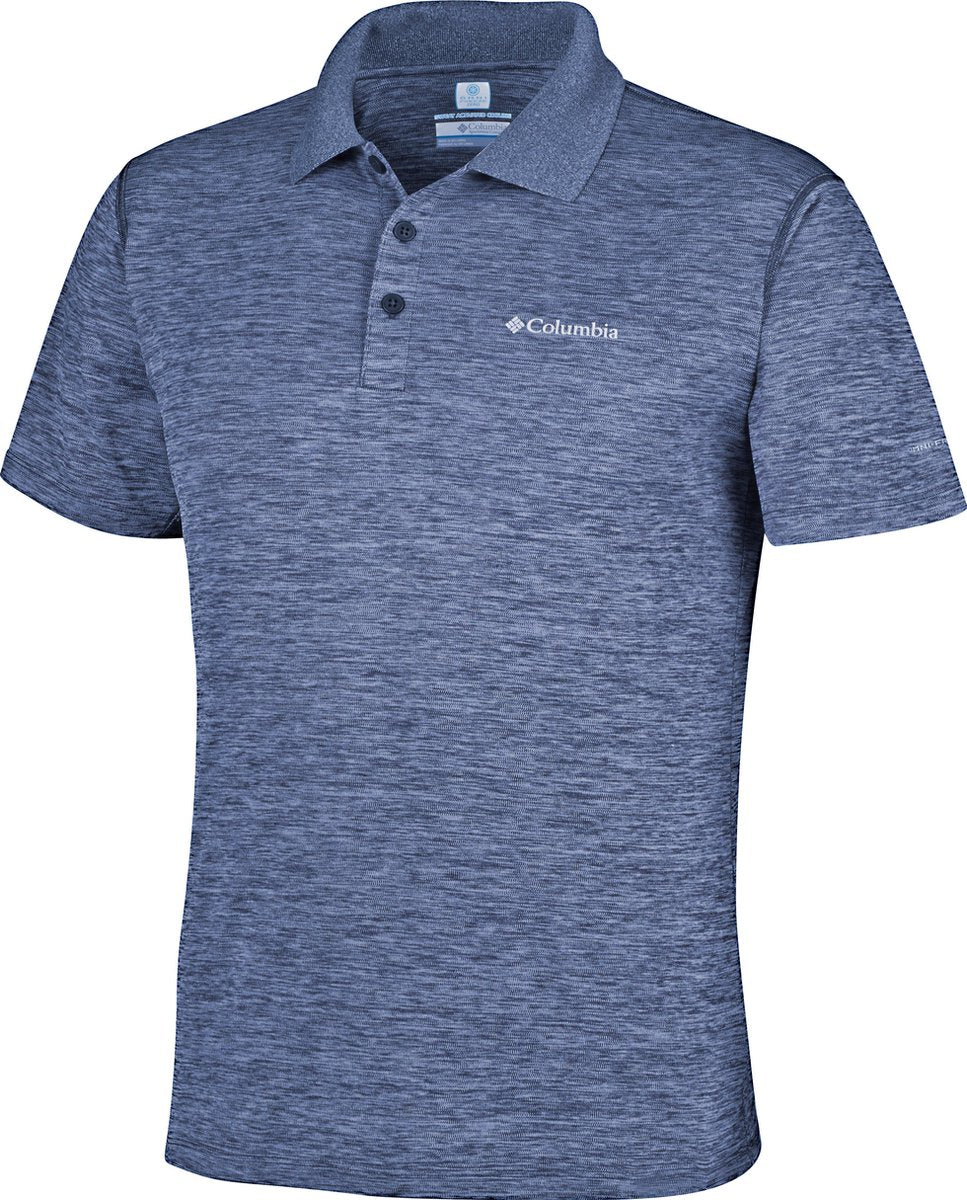 Columbia Zero Rules Polo Outdoorshirt Heren - Carbon Heather - Maat L