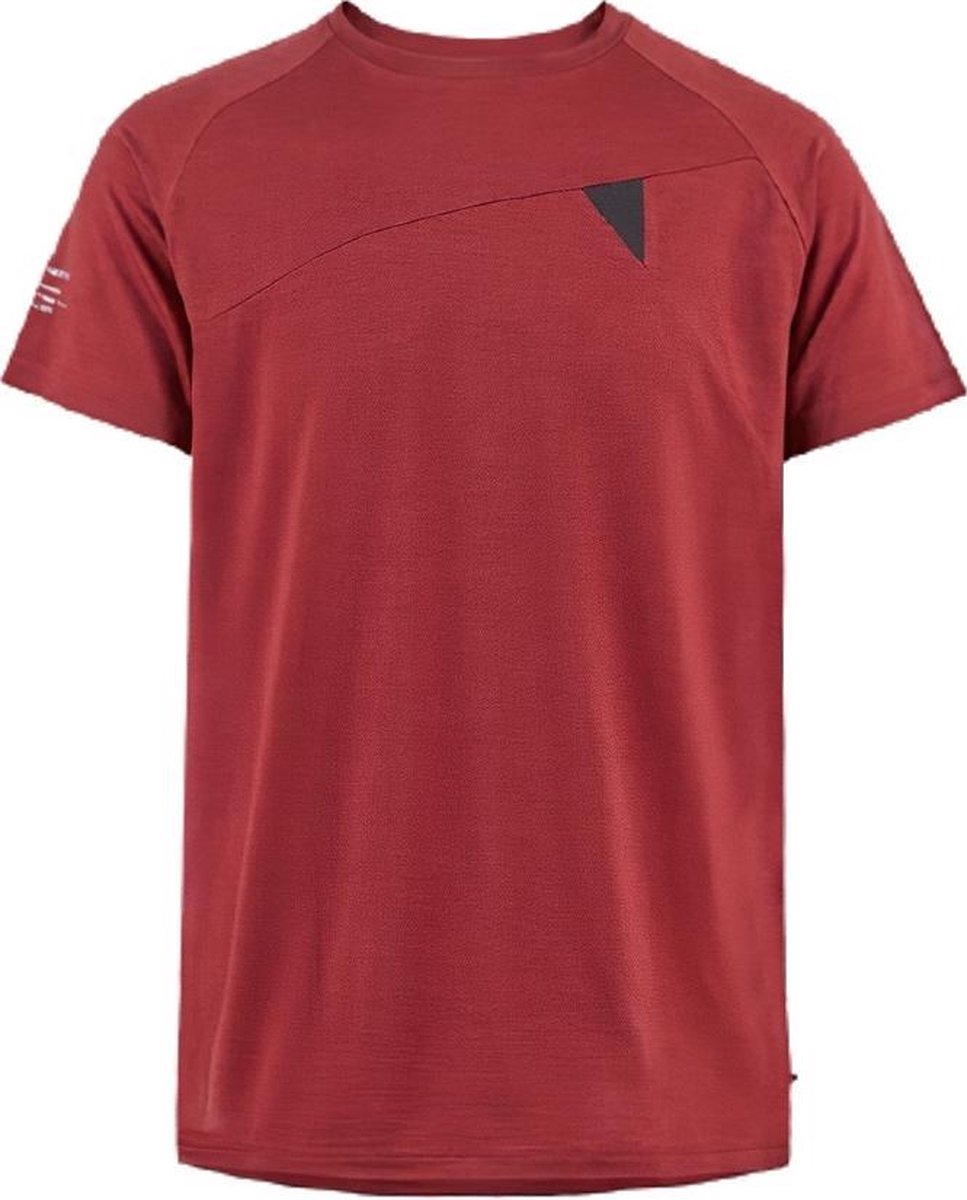 Klättermusen T-shirt Heren Tencel/merinowol/elastaan Rood Maat S