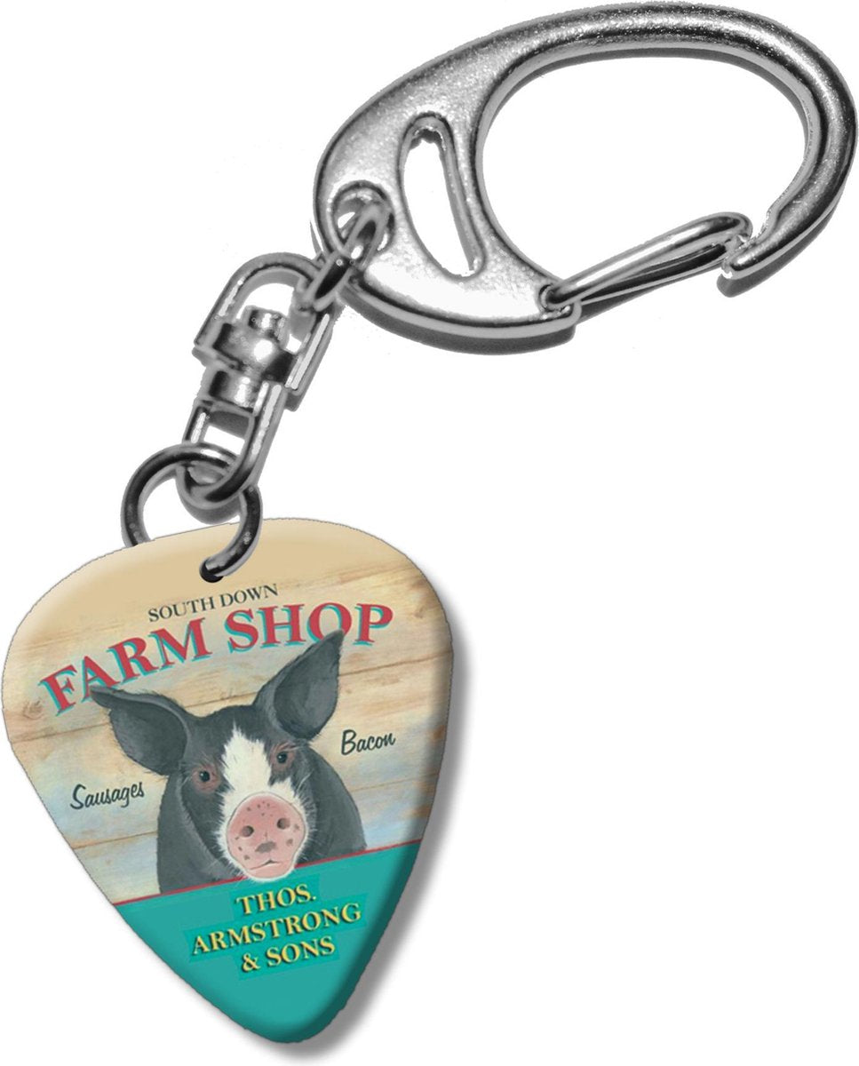 Plectrum sleutelhanger Varken Farm Shop