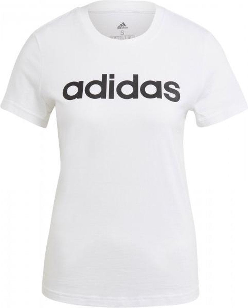 adidas Ess. Slim Logo Shirt Dames - wit - maat XS