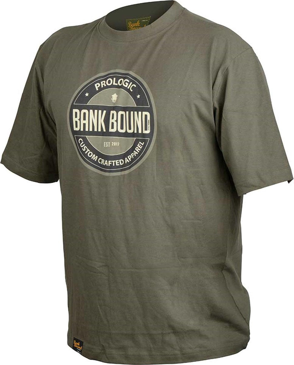 Prologic Bank Bound Badge Tee | Groen | Maat M