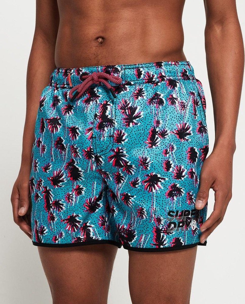 Superdry - Heren Zwembroek - Echo Racer - Blauw
