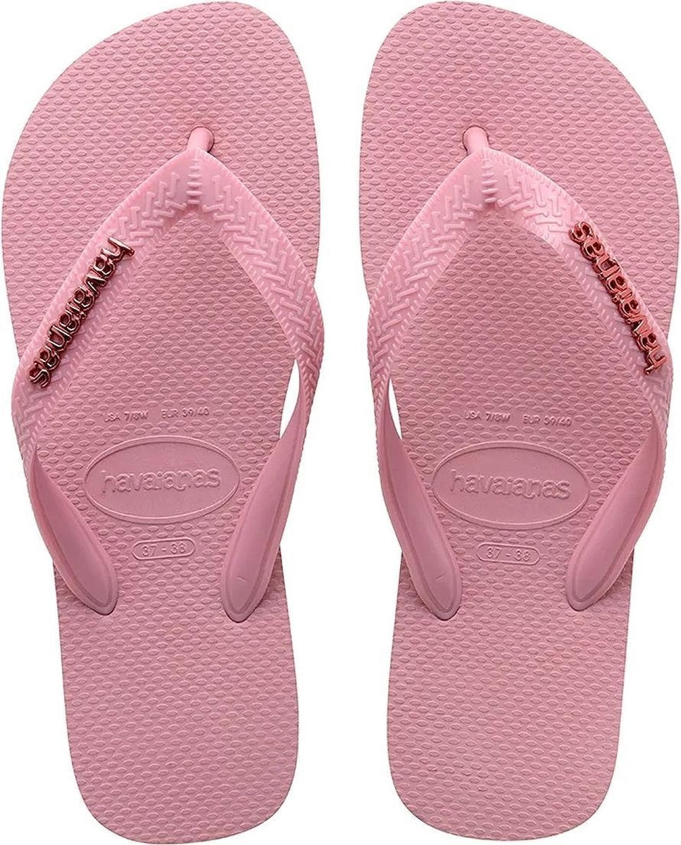 Havaianas - Top Logo Metallic - Roze - Dames - maat  41 - 42