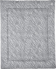 Meyco Zebra geweven boxkleed - 80x100cm - grijs