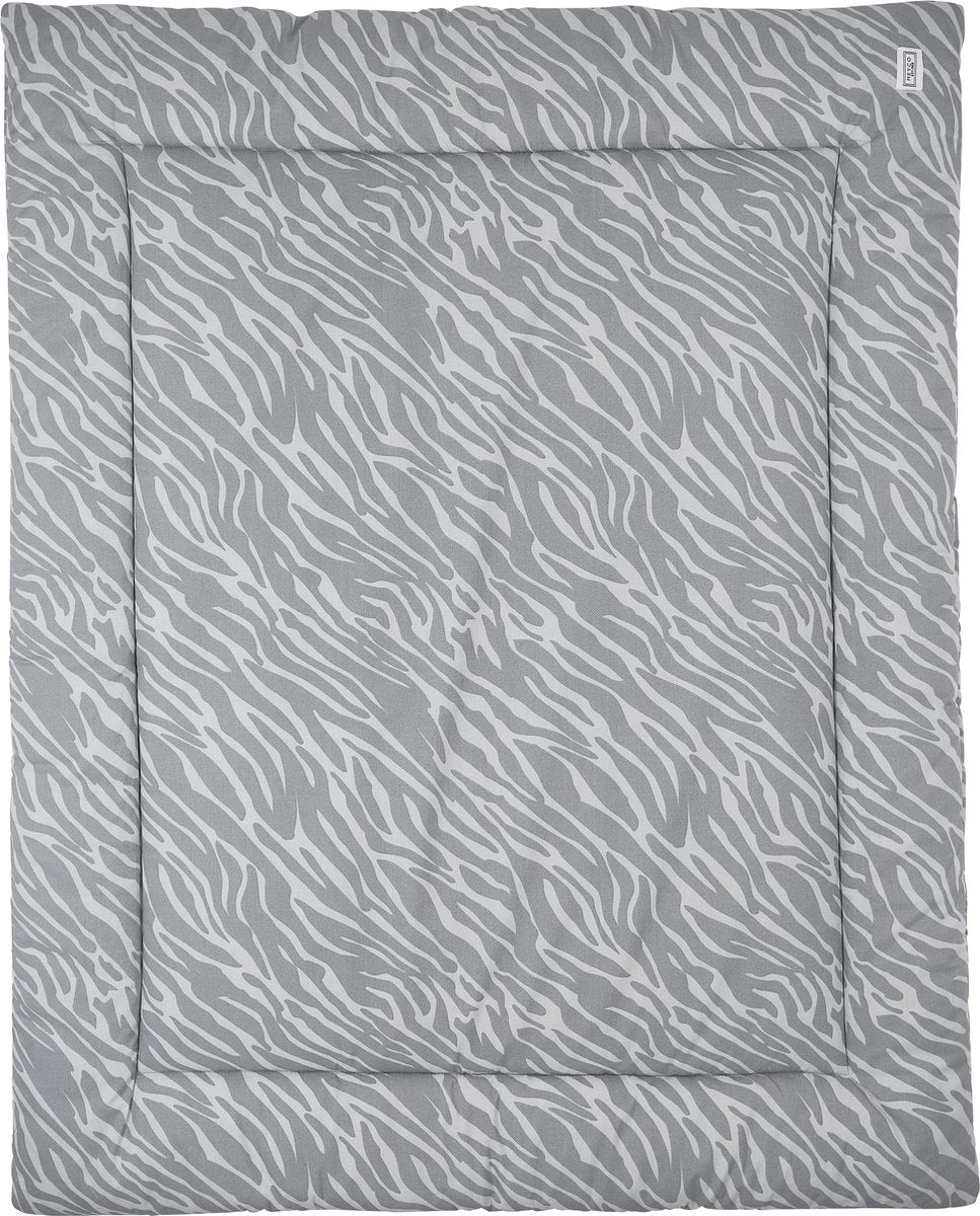 Meyco Zebra geweven boxkleed - 80x100cm - grijs